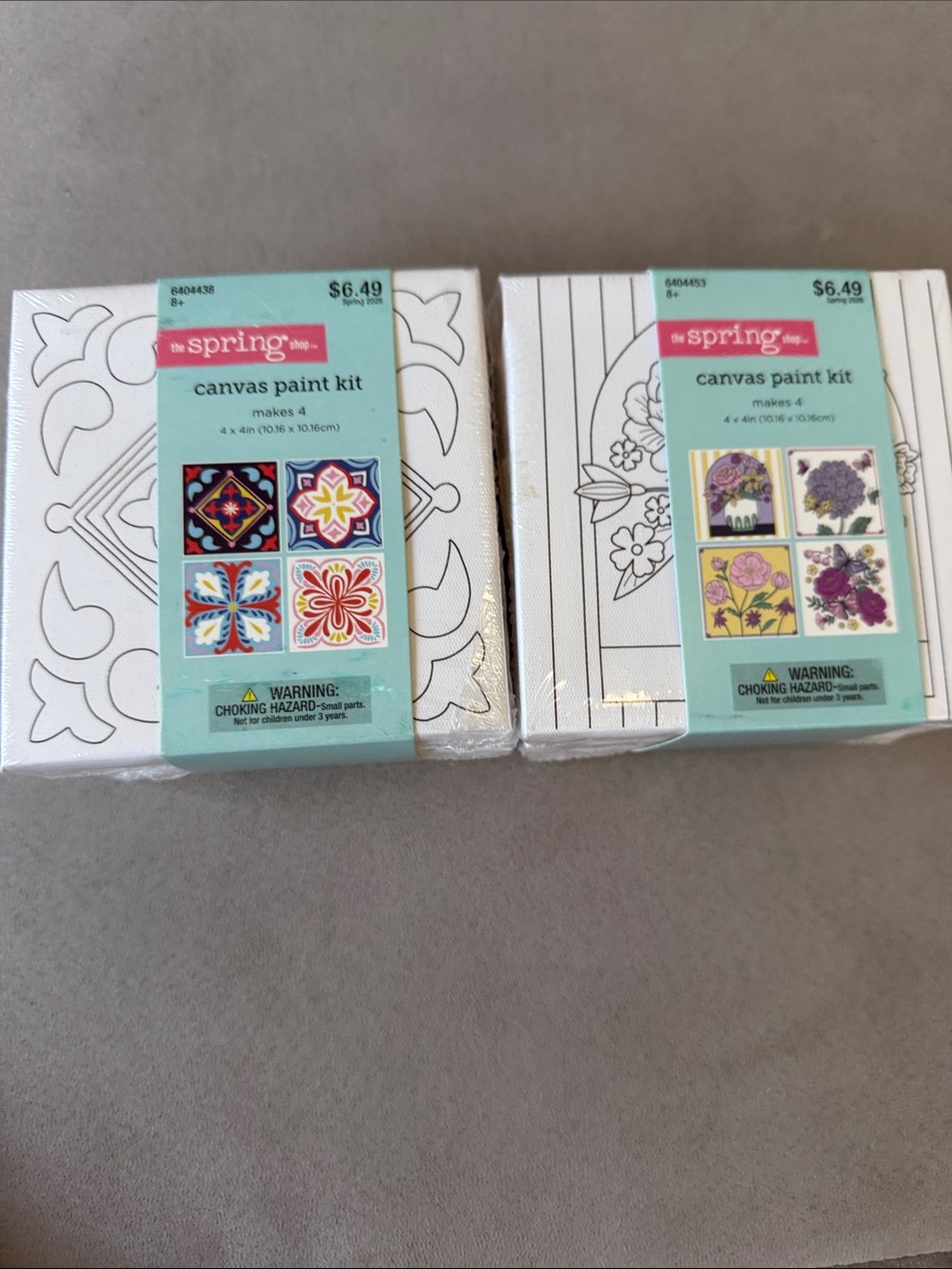 2 Canvas Paint Kit - 4 Packs so 8 total.